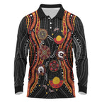 NAIDOC Week 2026 Long Sleeve Polo Shirt Together We Rise Together We Stay Deadly