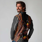 NAIDOC Week 2026 Long Sleeve Polo Shirt Together We Rise Together We Stay Deadly