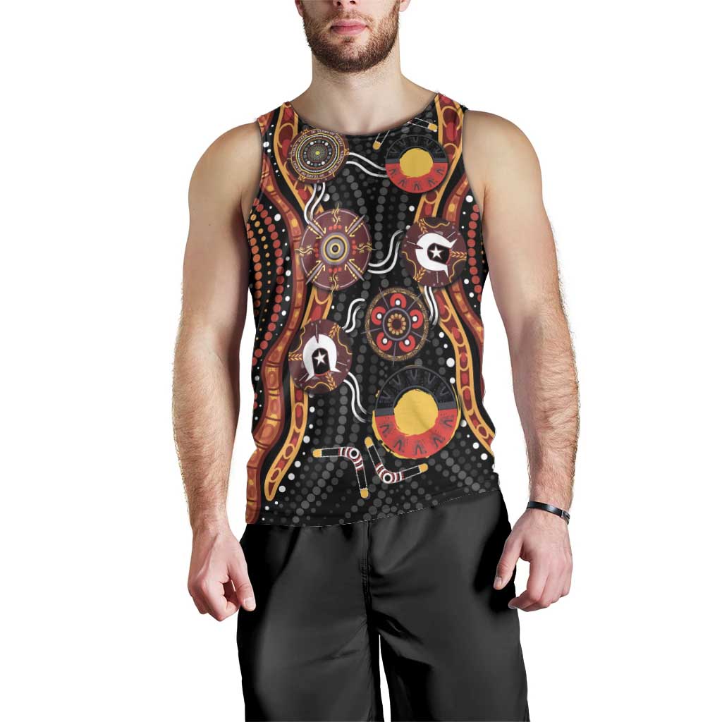 NAIDOC Week 2026 Men Tank Top Together We Rise Together We Stay Deadly