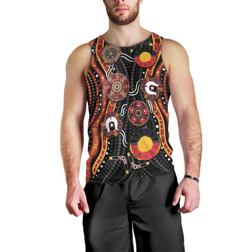 NAIDOC Week 2026 Men Tank Top Together We Rise Together We Stay Deadly