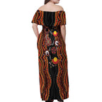 NAIDOC Week 2026 Off Shoulder Maxi Dress Together We Rise Together We Stay Deadly