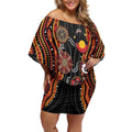 NAIDOC Week 2026 Off Shoulder Short Dress Together We Rise Together We Stay Deadly