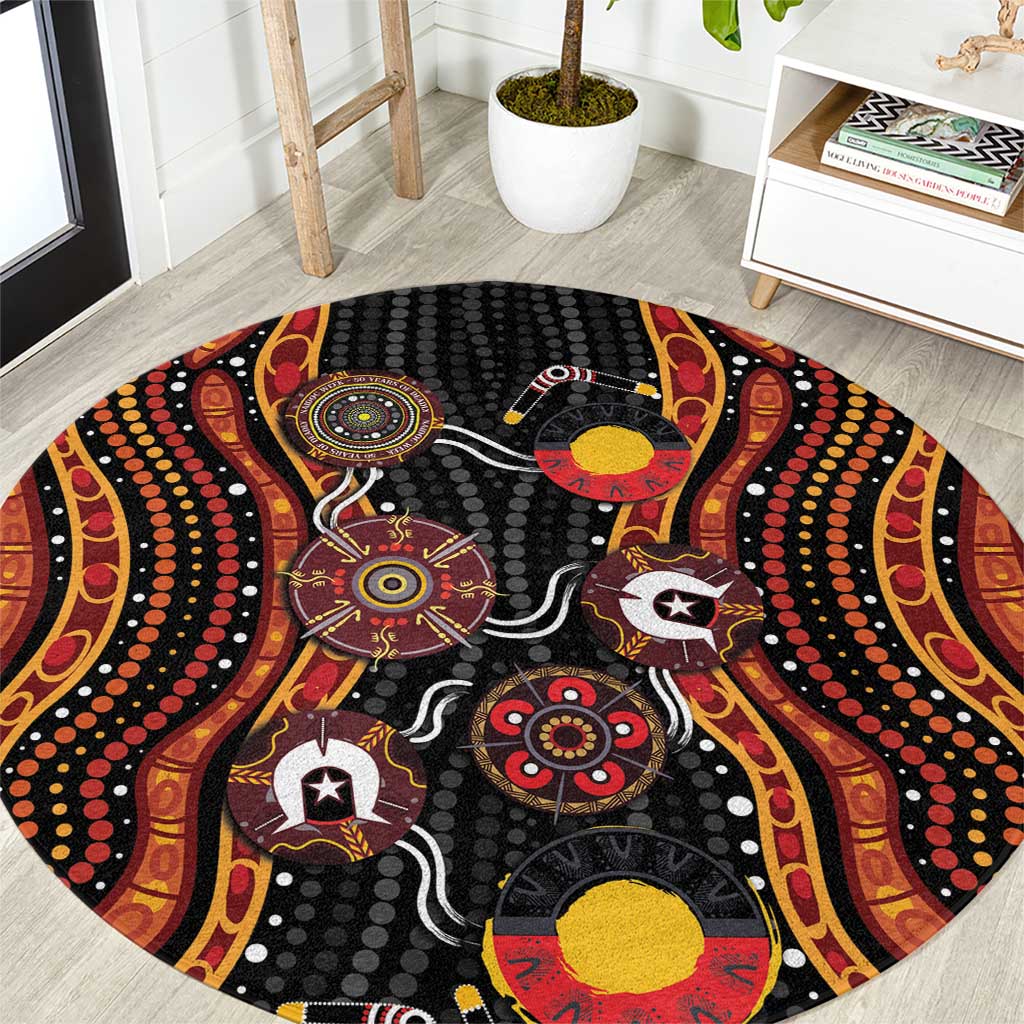 NAIDOC Week 2026 Round Carpet Together We Rise Together We Stay Deadly