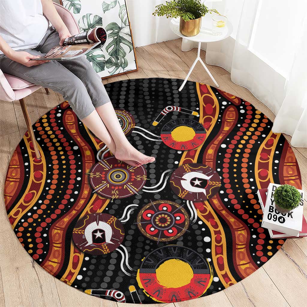 NAIDOC Week 2026 Round Carpet Together We Rise Together We Stay Deadly