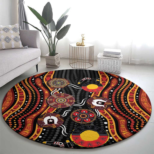 NAIDOC Week 2026 Round Carpet Together We Rise Together We Stay Deadly