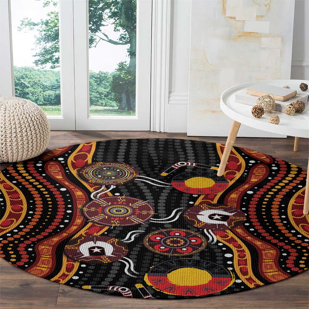 NAIDOC Week 2026 Round Carpet Together We Rise Together We Stay Deadly