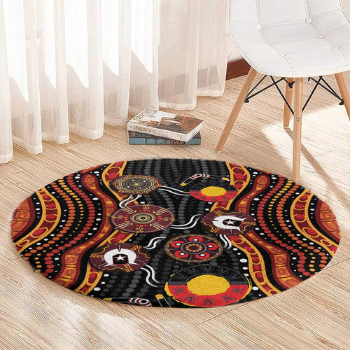 NAIDOC Week 2026 Round Carpet Together We Rise Together We Stay Deadly