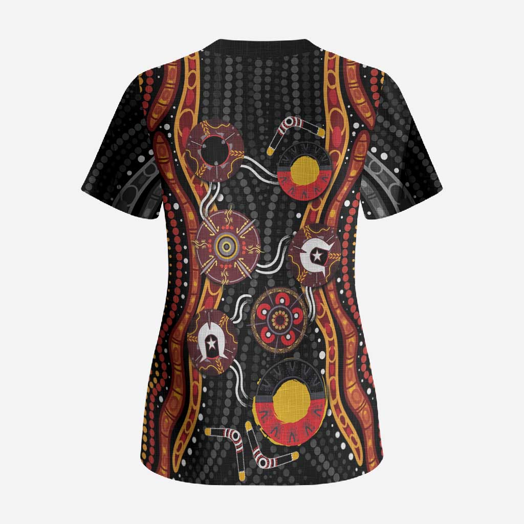 NAIDOC Week 2026 Scrub Top Together We Rise Together We Stay Deadly