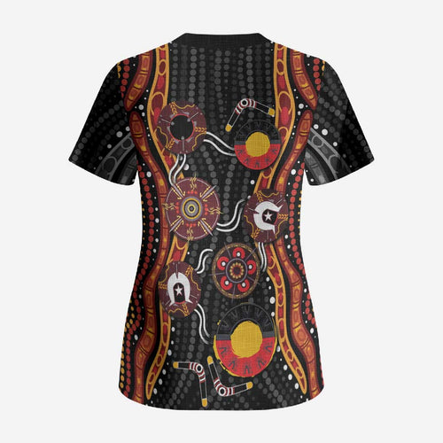 NAIDOC Week 2026 Scrub Top Together We Rise Together We Stay Deadly