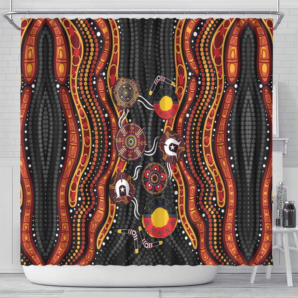 NAIDOC Week 2026 Shower Curtain Together We Rise Together We Stay Deadly