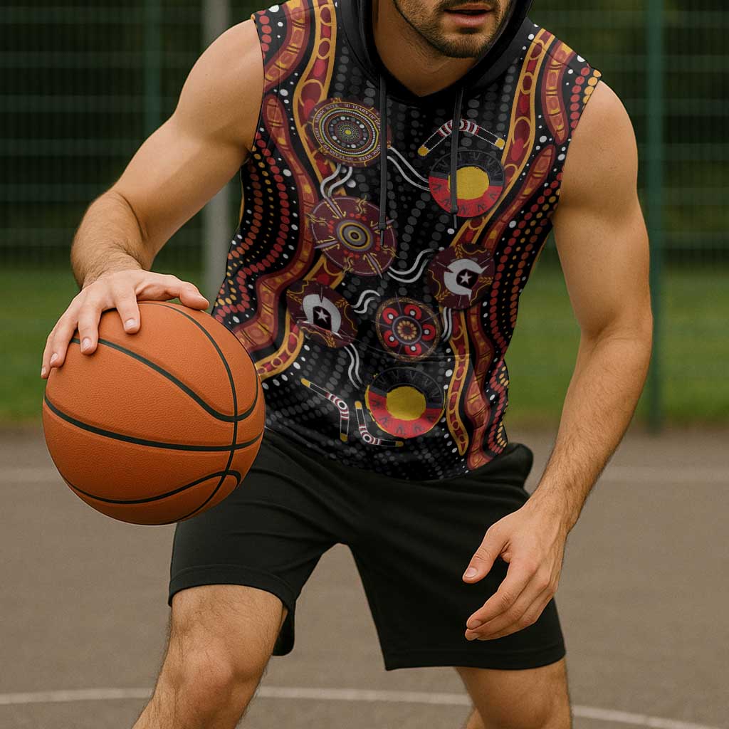 NAIDOC Week 2026 Sleeveless Hoodie Together We Rise Together We Stay Deadly