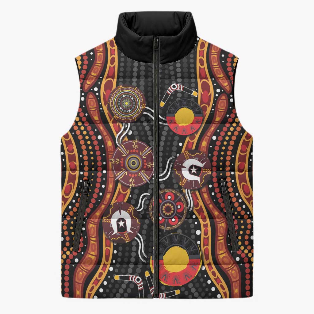 NAIDOC Week 2026 Sleeveless Puffer Jacket Together We Rise Together We Stay Deadly