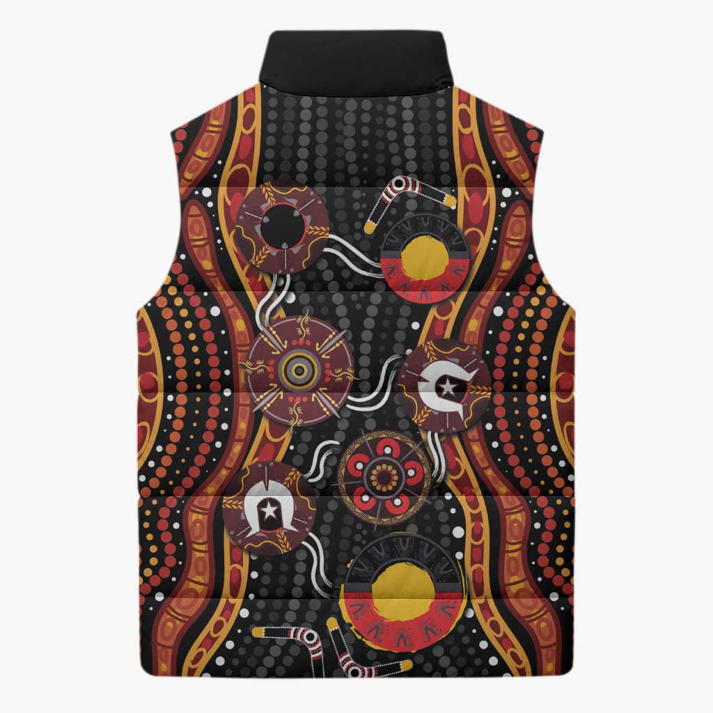 NAIDOC Week 2026 Sleeveless Puffer Jacket Together We Rise Together We Stay Deadly