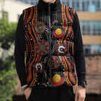 NAIDOC Week 2026 Sleeveless Puffer Jacket Together We Rise Together We Stay Deadly