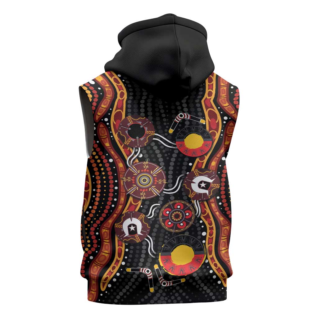 NAIDOC Week 2026 Sleeveless Zip Hoodie Together We Rise Together We Stay Deadly