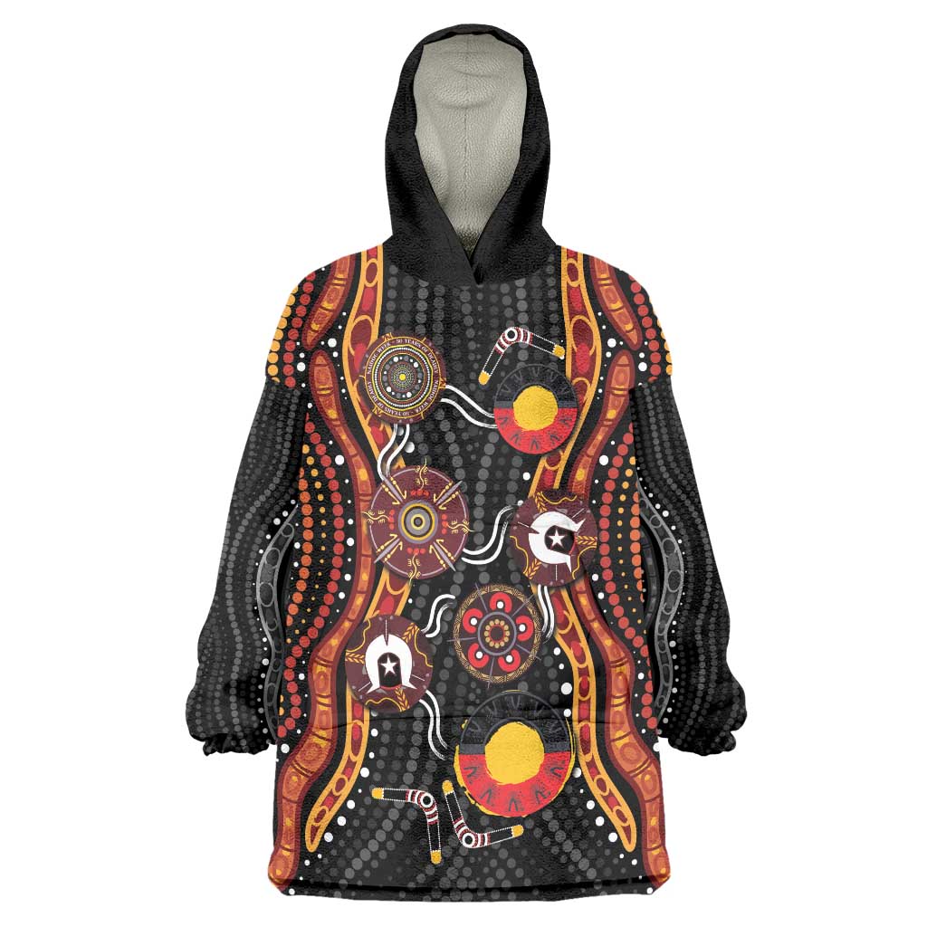 NAIDOC Week 2026 Wearable Blanket Hoodie Together We Rise Together We Stay Deadly
