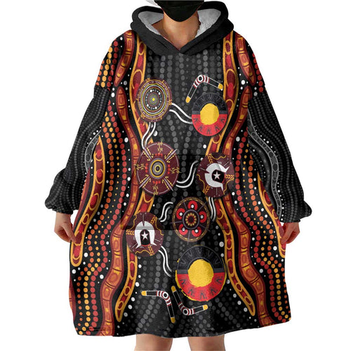NAIDOC Week 2026 Wearable Blanket Hoodie Together We Rise Together We Stay Deadly