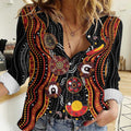 NAIDOC Week 2026 Women Casual Shirt Together We Rise Together We Stay Deadly