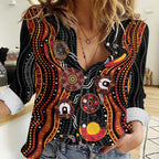 NAIDOC Week 2026 Women Casual Shirt Together We Rise Together We Stay Deadly