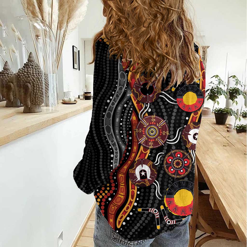 NAIDOC Week 2026 Women Casual Shirt Together We Rise Together We Stay Deadly