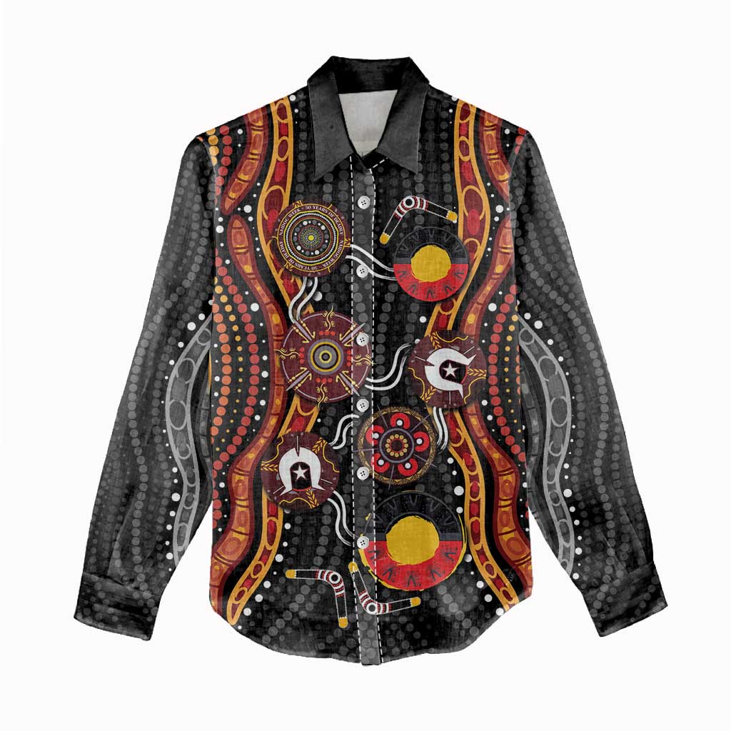 NAIDOC Week 2026 Women Casual Shirt Together We Rise Together We Stay Deadly