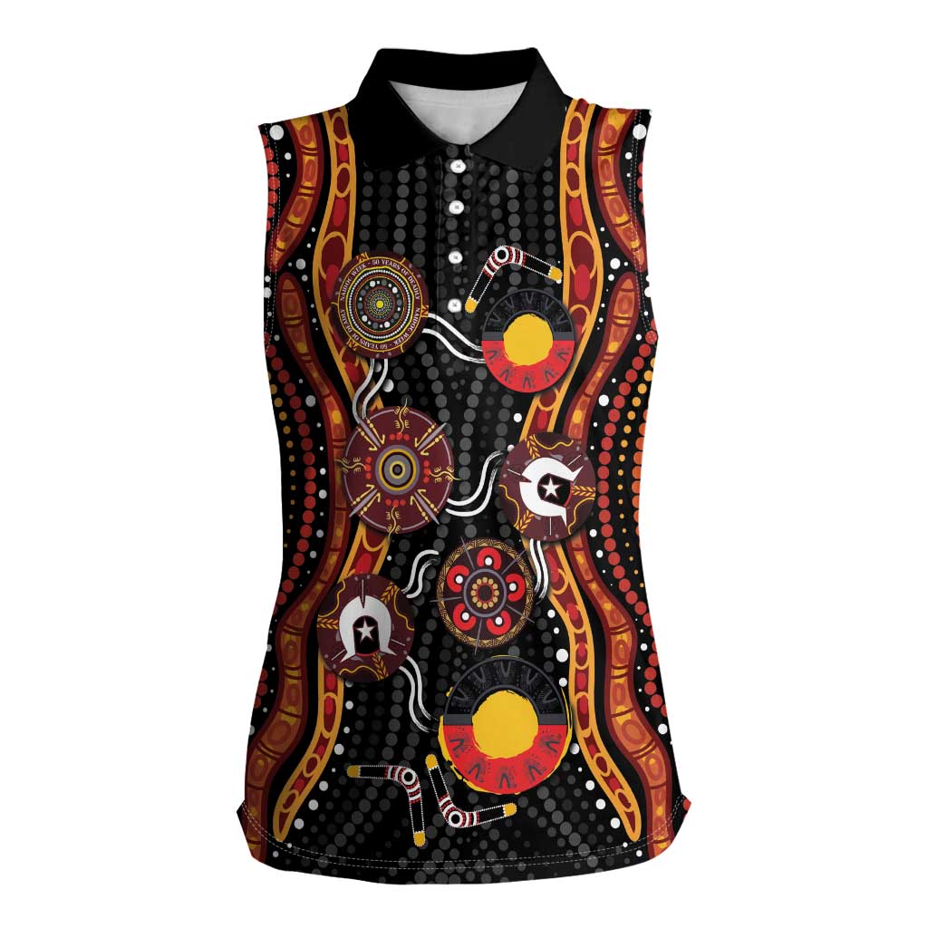 NAIDOC Week 2026 Women Sleeveless Polo Shirt Together We Rise Together We Stay Deadly