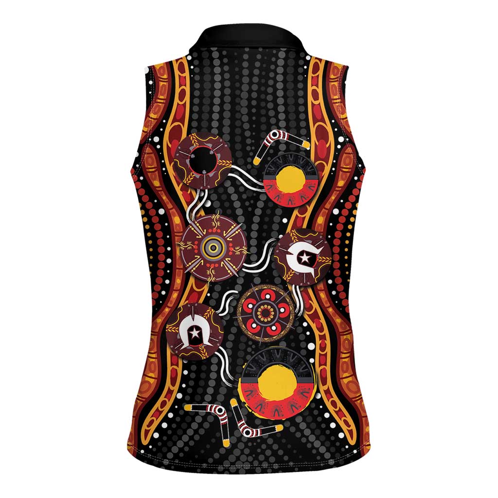 NAIDOC Week 2026 Women Sleeveless Polo Shirt Together We Rise Together We Stay Deadly