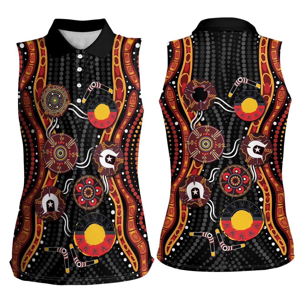 NAIDOC Week 2026 Women Sleeveless Polo Shirt Together We Rise Together We Stay Deadly