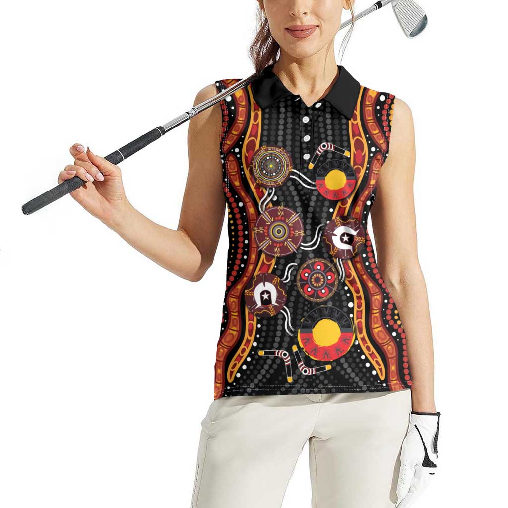 NAIDOC Week 2026 Women Sleeveless Polo Shirt Together We Rise Together We Stay Deadly