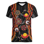 NAIDOC Week 2026 Women V-Neck T-Shirt Together We Rise Together We Stay Deadly
