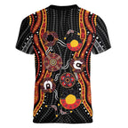 NAIDOC Week 2026 Women V-Neck T-Shirt Together We Rise Together We Stay Deadly