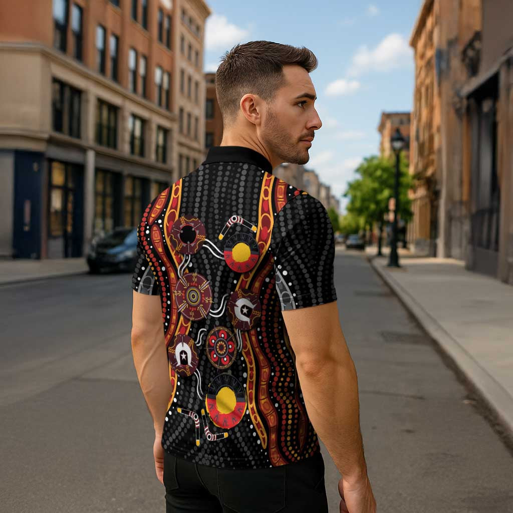 NAIDOC Week 2026 Zipper Polo Shirt Together We Rise Together We Stay Deadly