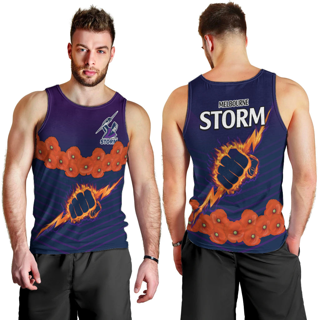anzac-2023-melbourne-storm-rugby-men-tank-top-poppy-flowers-sporty-style