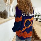 ANZAC 2023 Melbourne Storm Rugby Women Casual Shirt Poppy Flowers Sporty Style LT9