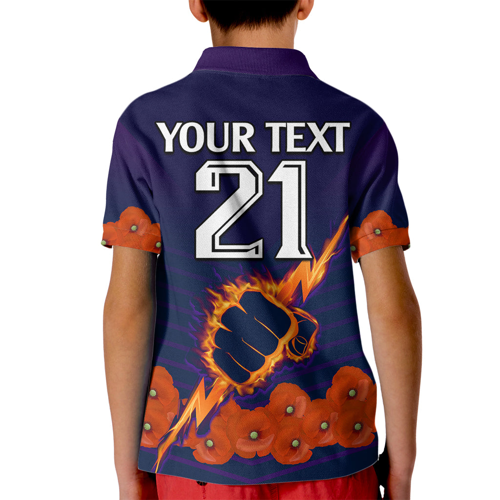 custom-text-and-number-anzac-2023-melbourne-storm-rugby-kid-polo-shirt-poppy-flowers-sporty-style