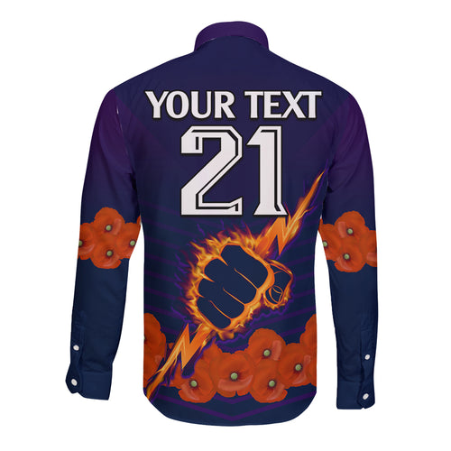 custom-text-and-number-anzac-2023-melbourne-storm-rugby-long-sleeve-button-shirt-poppy-flowers-sporty-style
