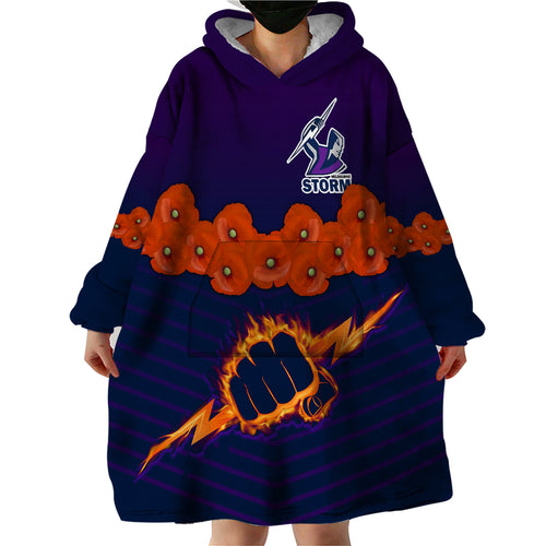 custom-text-and-number-anzac-2023-melbourne-storm-rugby-wearable-blanket-hoodie-poppy-flowers-sporty-style
