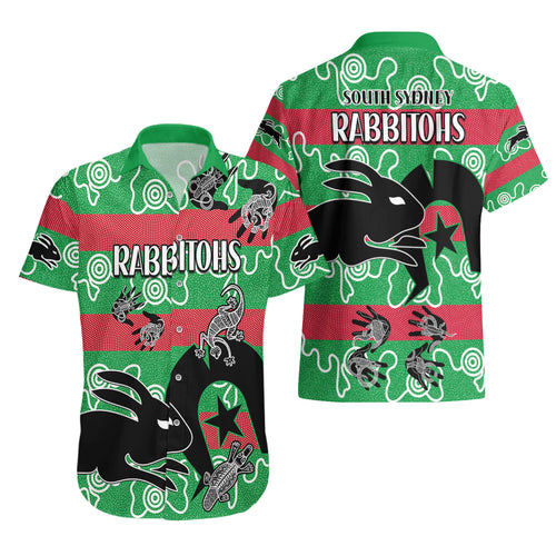 naidoc-rabbitohs-rugby-hawaiian-shirt-go-the-bunnies-aboriginal-dots