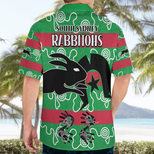naidoc-rabbitohs-rugby-hawaiian-shirt-go-the-bunnies-aboriginal-dots