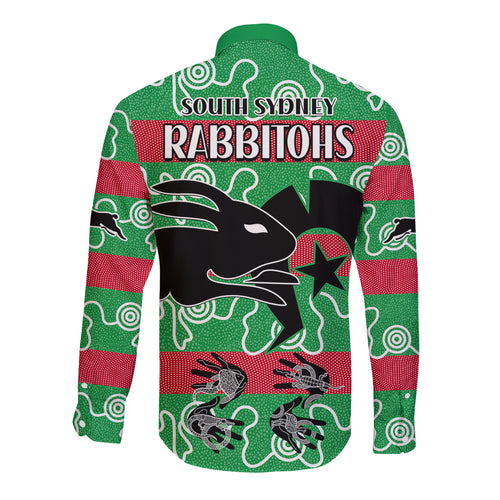 naidoc-rabbitohs-rugby-long-sleeve-button-shirt-go-the-bunnies-aboriginal-dots