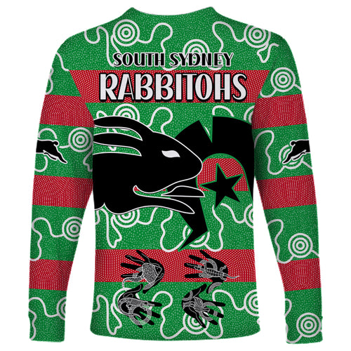 naidoc-rabbitohs-rugby-long-sleeve-shirt-go-the-bunnies-aboriginal-dots