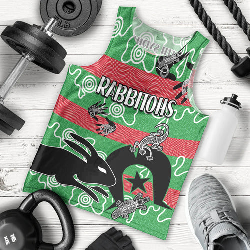 naidoc-rabbitohs-rugby-men-tank-top-go-the-bunnies-aboriginal-dots