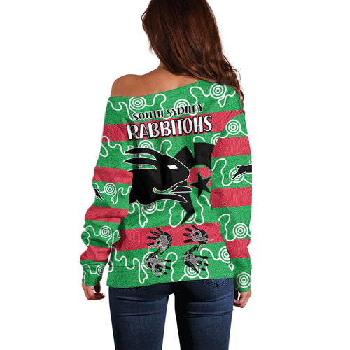 naidoc-rabbitohs-rugby-off-shoulder-sweater-go-the-bunnies-aboriginal-dots