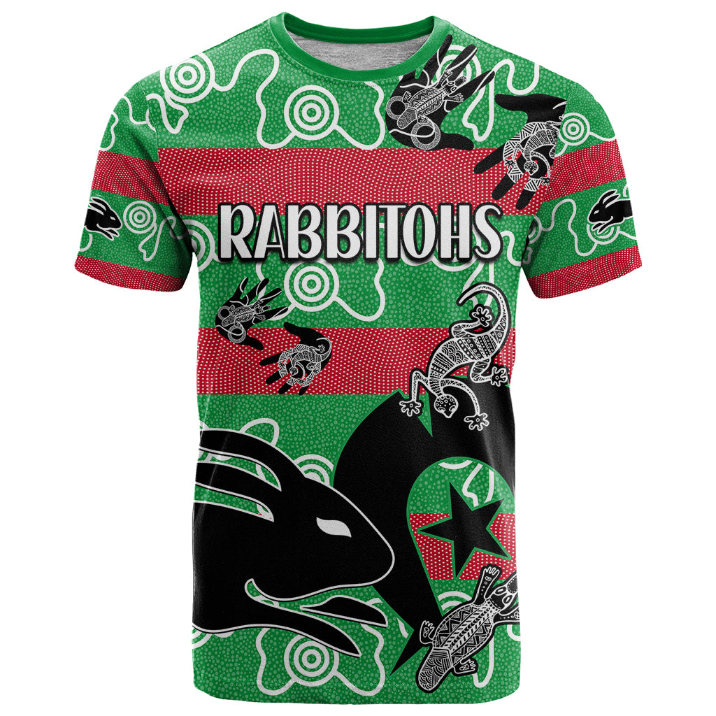 naidoc-rabbitohs-rugby-t-shirt-go-the-bunnies-aboriginal-dots