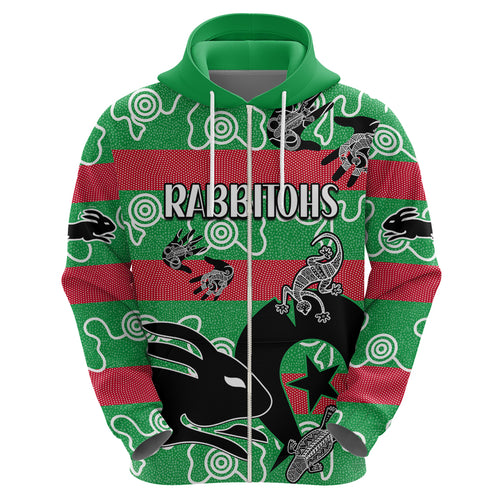 custom-text-and-number-naidoc-rabbitohs-rugby-hoodie-go-the-bunnies-aboriginal-dots