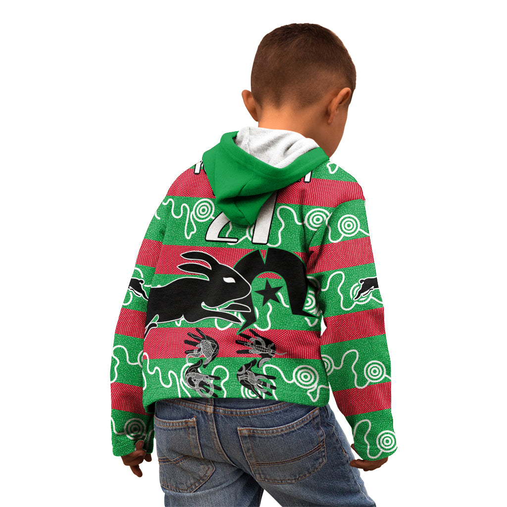 custom-text-and-number-naidoc-rabbitohs-rugby-kid-hoodie-go-the-bunnies-aboriginal-dots