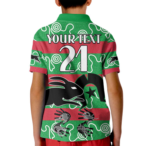 custom-text-and-number-naidoc-rabbitohs-rugby-kid-polo-shirt-go-the-bunnies-aboriginal-dots