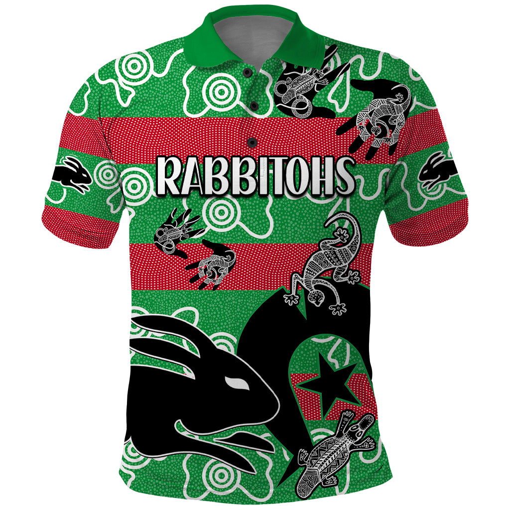 custom-text-and-number-naidoc-rabbitohs-rugby-polo-shirt-go-the-bunnies-aboriginal-dots