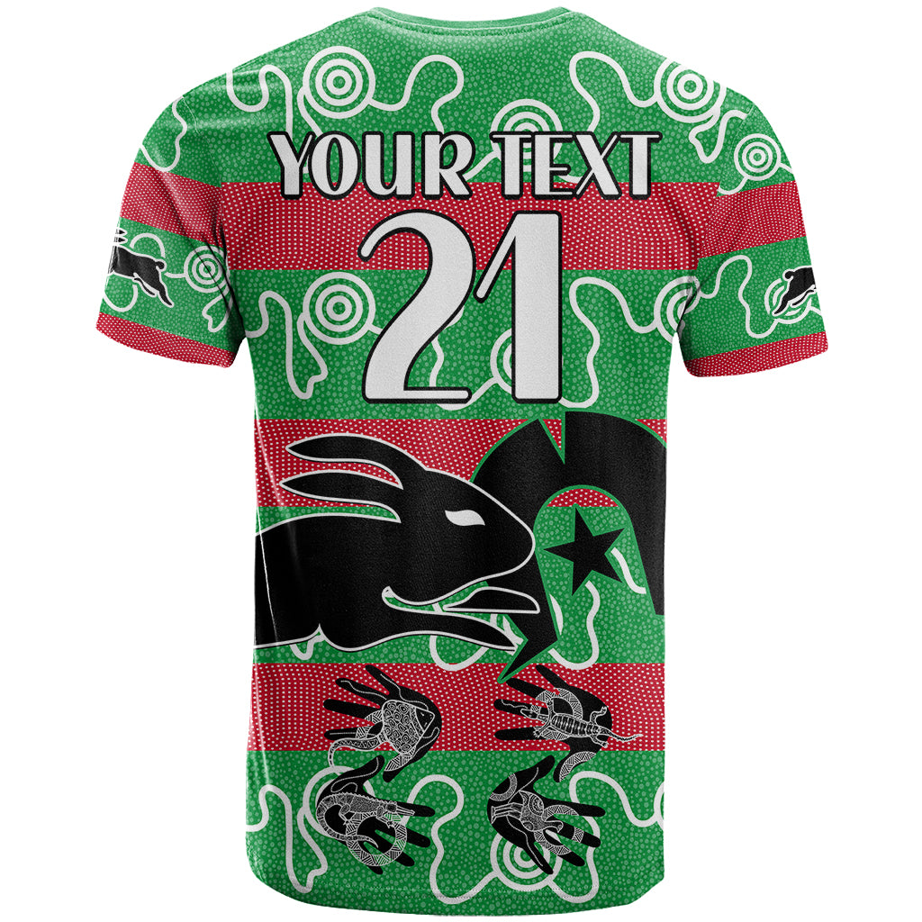 custom-text-and-number-naidoc-rabbitohs-rugby-t-shirt-go-the-bunnies-aboriginal-dots