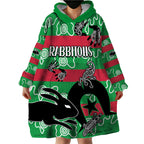 custom-text-and-number-naidoc-rabbitohs-rugby-wearable-blanket-hoodie-go-the-bunnies-aboriginal-dots
